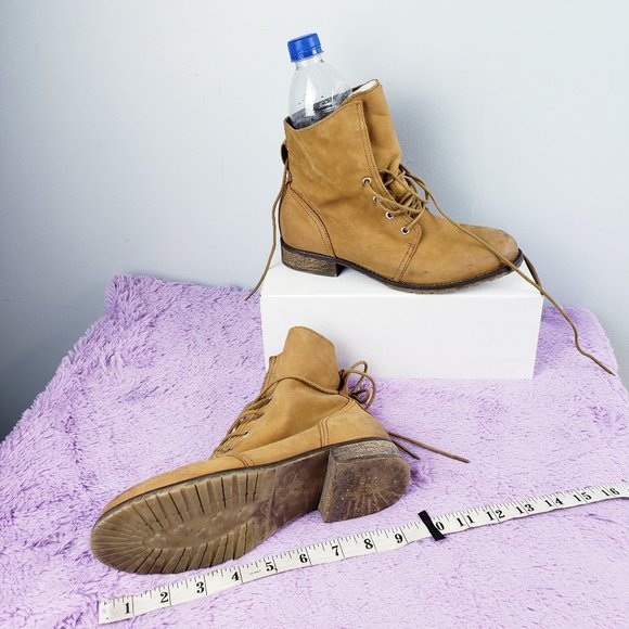 Hibou MADE IN ROMANIA, CALF LEATHER+SHERPA FUR LINED Brown Hiker Snow Boot W37 - Picture 1 of 5